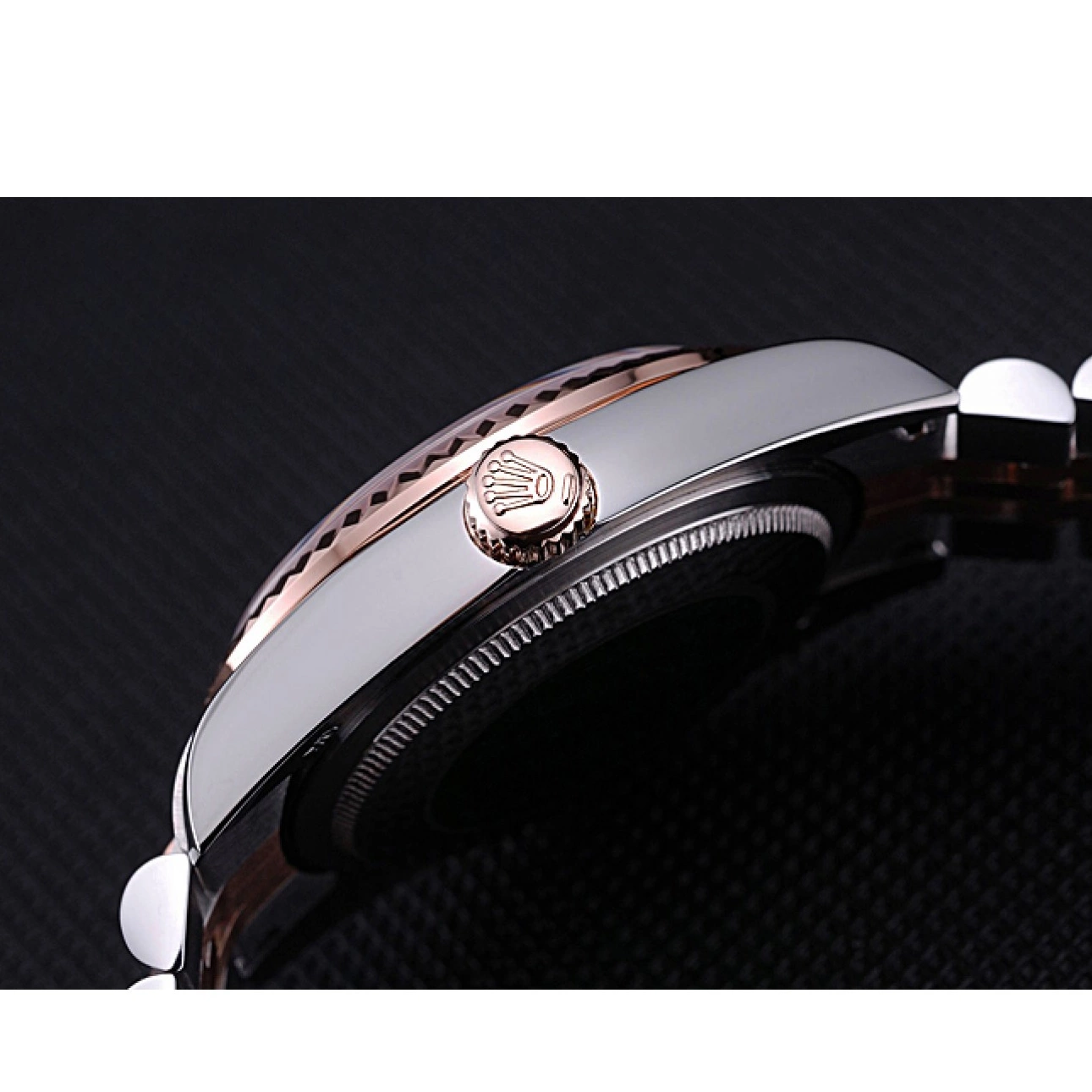 AAA Replica Watches Rolex Bracelet Stainless 622545 Dial Gold Black DateJust Steel and 0823